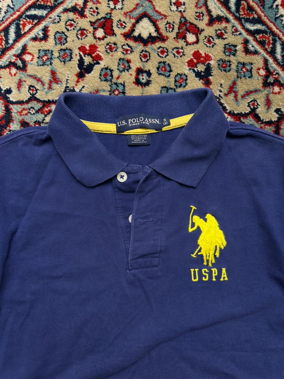 U.S. POLO ASSN. USPA Big Logo Embroidered Blue Women POLO TEE - S