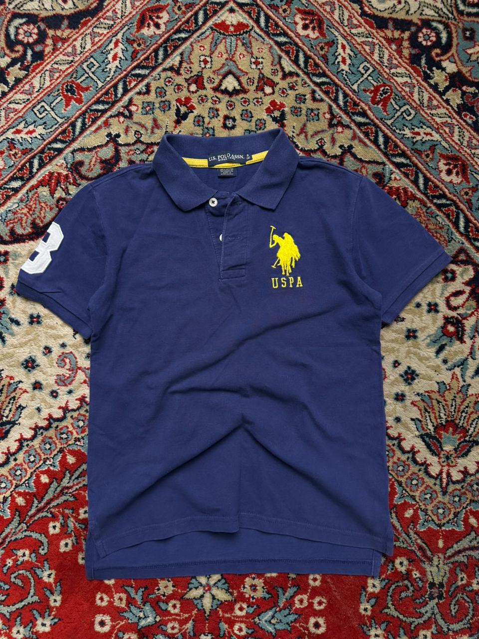 U.S. POLO ASSN. USPA Big Logo Embroidered Blue Women POLO TEE - S