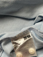 UNIQLO Pique Knit Light Blue Casual SLIM FIT POLO TEE - M