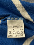 Tommy Hilfiger Blue Striped Rugby Style Polo Tee - M