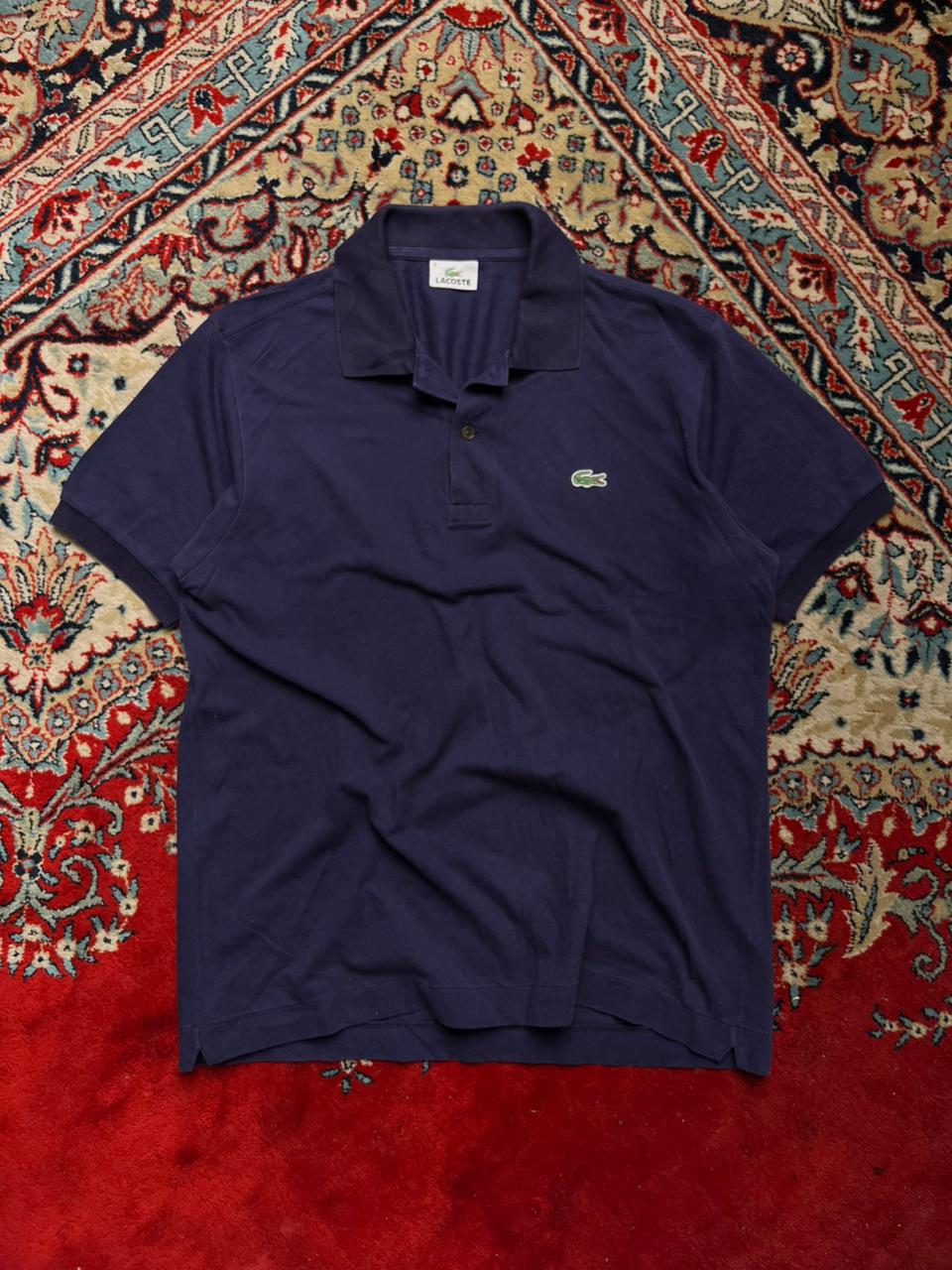 Lacoste Classic Fit Navy Blue POLO TEE - L
