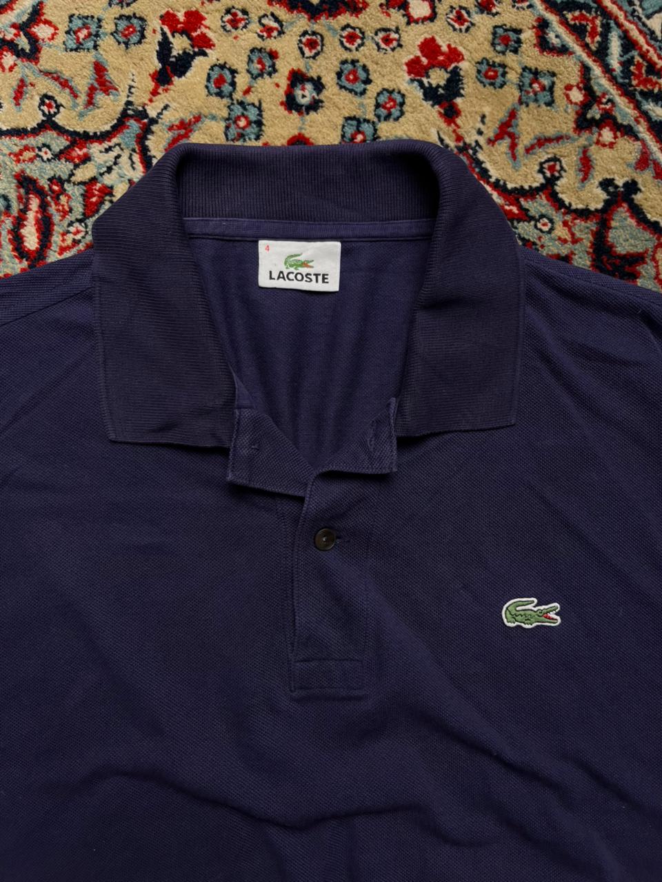 Lacoste Classic Fit Navy Blue POLO TEE - L