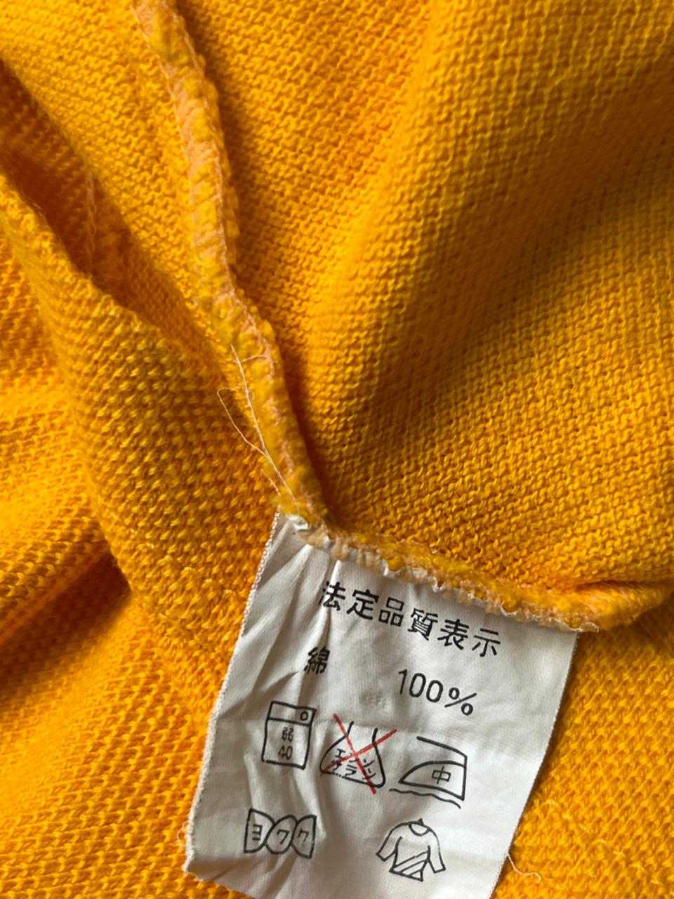 Champion USA Mustard Yellow Embroidered Logo POLO TEE - L