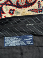Stafford Performance Classic Fit Black Dress Pants - 32