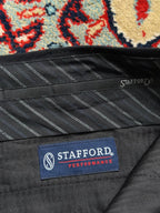 Stafford Performance Classic Fit Black Dress Pants - 32