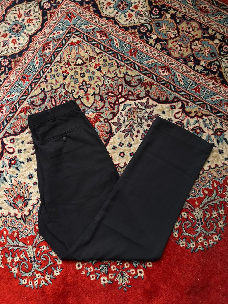 Stafford Performance Classic Fit Black Dress Pants - 32