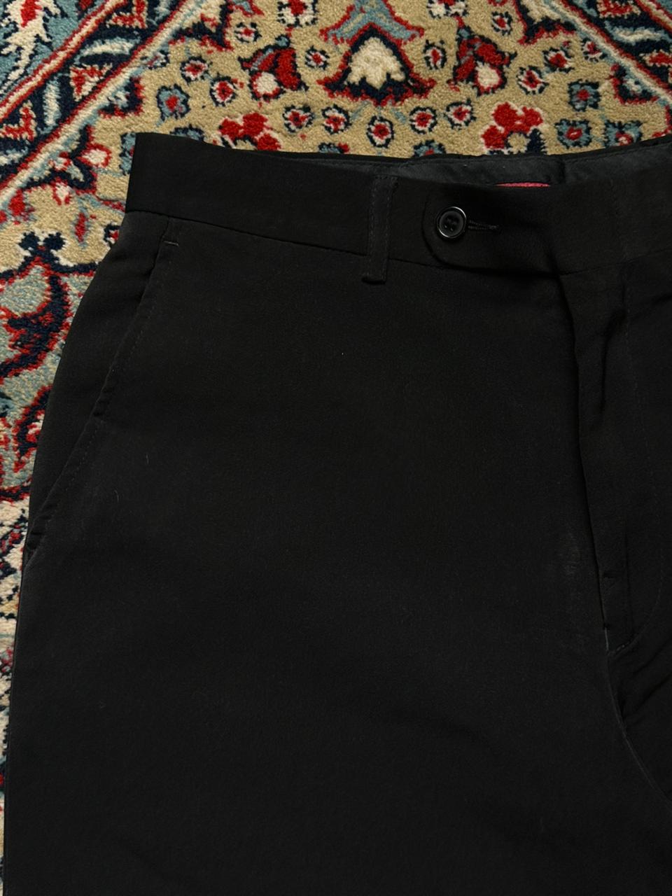 Midtown Man Suit Separate Black Dress Pants - 30