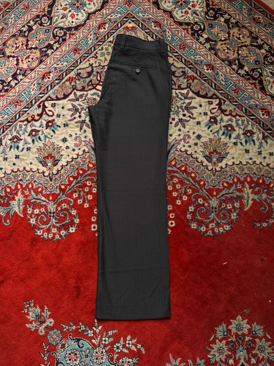 Kenneth Cole Reaction Charcoal Grey Pinstripe Dress Pants - 34