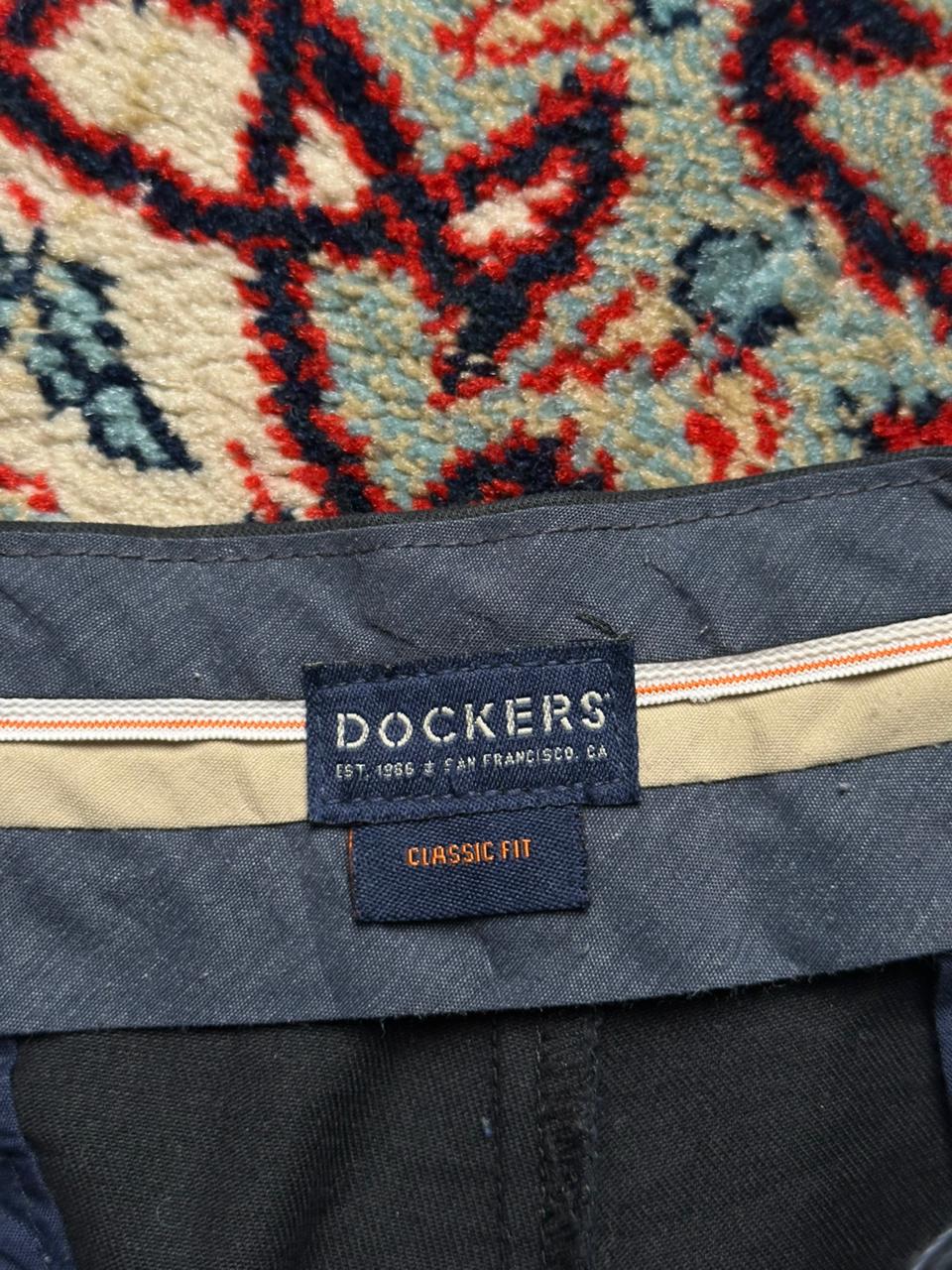 Dockers Flex Comfort Classic Fit Black Chino Pants - 34