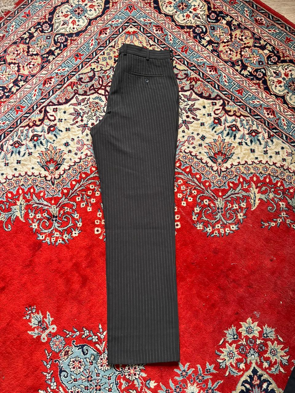 Biaggini Black Pinstripe Formal Dress Pants - 34