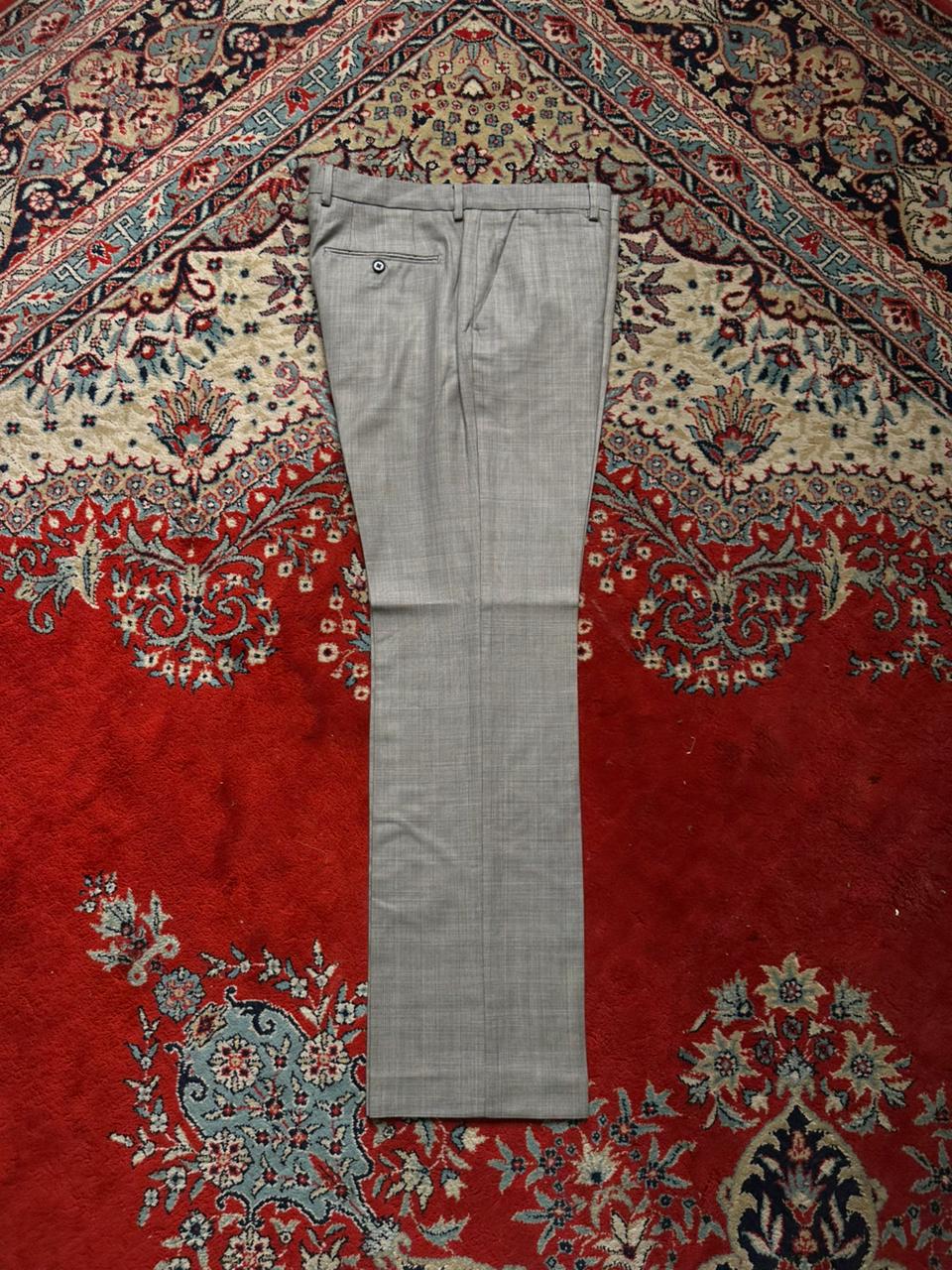 Express Photographer Gray Glen Check Plaid Wool Blend Dress Pants - 34