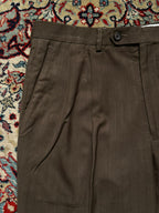 Ralph Lauren Brown Pleated Dress Pants - 30