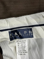Ralph Lauren Brown Pleated Dress Pants - 30