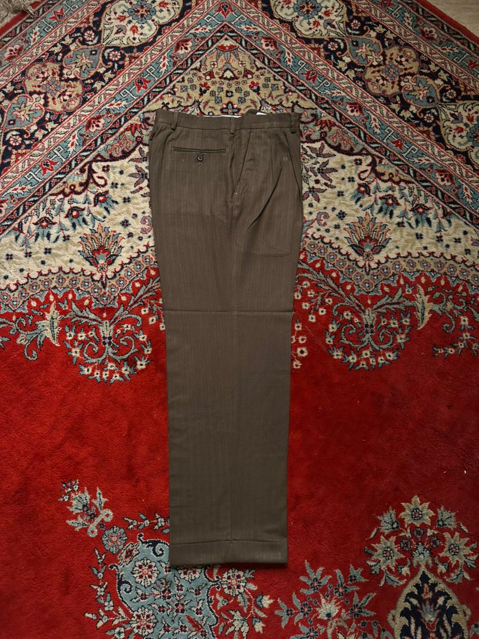Ralph Lauren Brown Pleated Dress Pants - 30