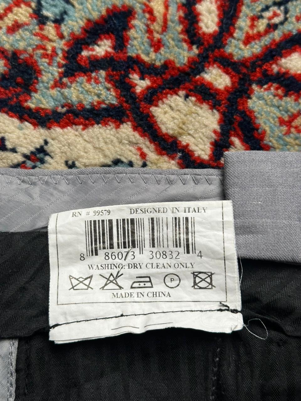 Lubiam Kenzo Italian Made Light Grey Dress Pants - 34