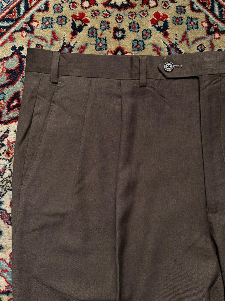 Lauren Ralph Lauren Brown Pleated Dress Pants - 40
