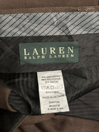 Lauren Ralph Lauren Brown Pleated Dress Pants - 40