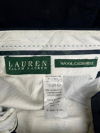 Lauren Ralph Lauren Wool Cashmere Blend Black Dress Pants - 34