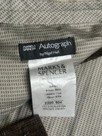 Marks & Spencer Autograph by Nigel Hall Brown Textured Corduroy Pants - 34