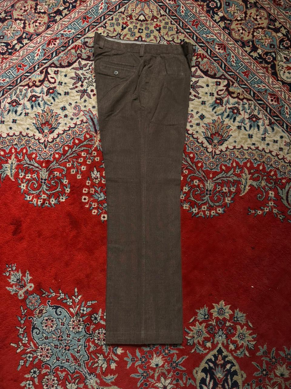 Marks & Spencer Autograph by Nigel Hall Brown Textured Corduroy Pants - 34