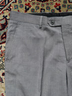COMBATANT GENTLEMEN Grey Wool Blend STRAIGHT FIT Dress Pants - 32