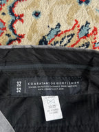 COMBATANT GENTLEMEN Grey Wool Blend STRAIGHT FIT Dress Pants - 32