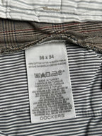 Dockers D1 STRAIGHT Fit Plaid Cotton Chino Pants - 36