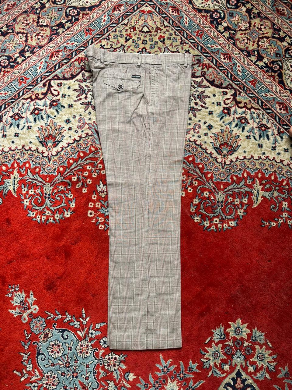 Dockers D1 STRAIGHT Fit Plaid Cotton Chino Pants - 36