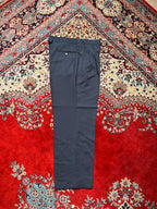 Infinitif Homme Navy Blue Pleated Classic Dress Pants - 34