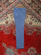 Roy Robson Blue Linen Blend German Luxury Tailored Dress Pants - 28