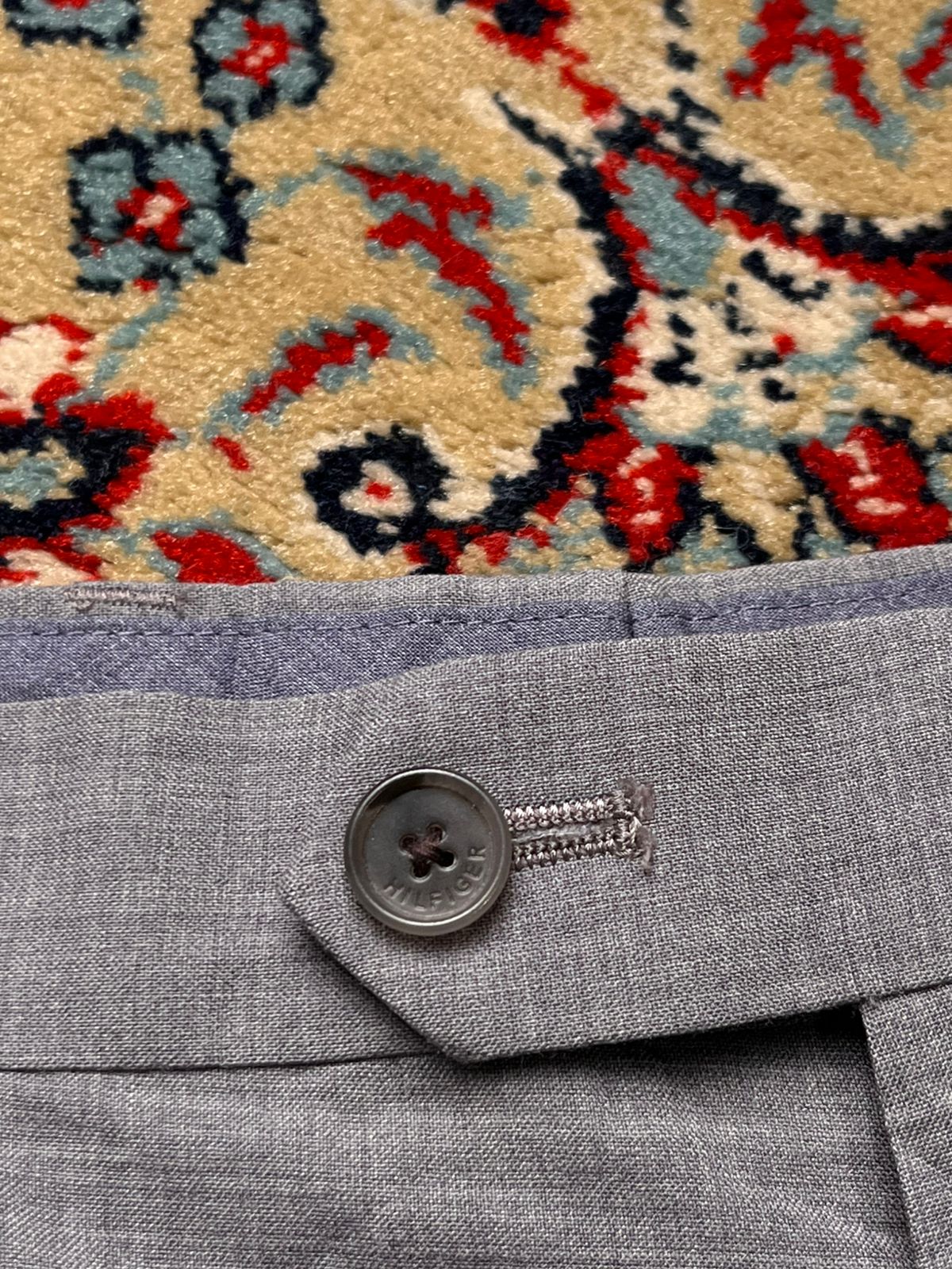 Tommy Hilfiger Grey STRAIGHT Fit Casual Dress PANTS - 36