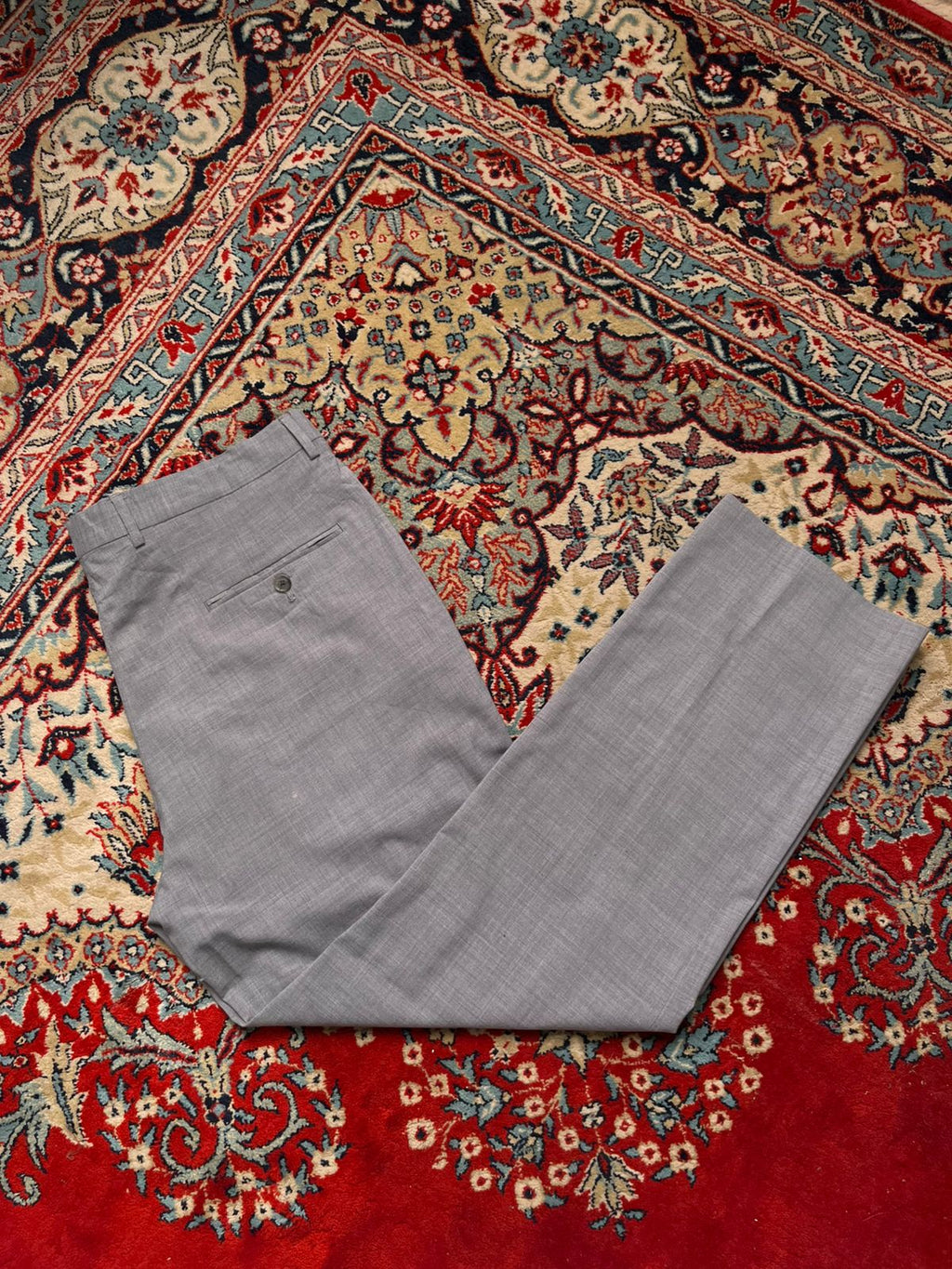Tommy Hilfiger Grey STRAIGHT Fit Casual Dress PANTS - 36