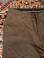 Van Heusen Brown Khaki STRAIGHT Fit Dress PANTS - 32