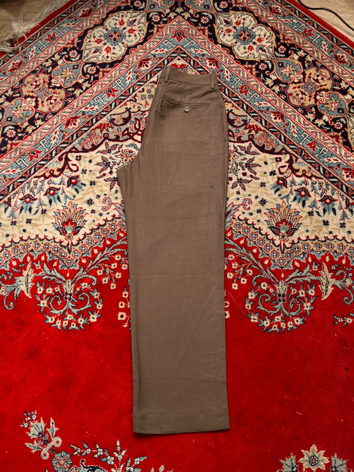 Van Heusen Brown Khaki STRAIGHT Fit Dress PANTS - 32