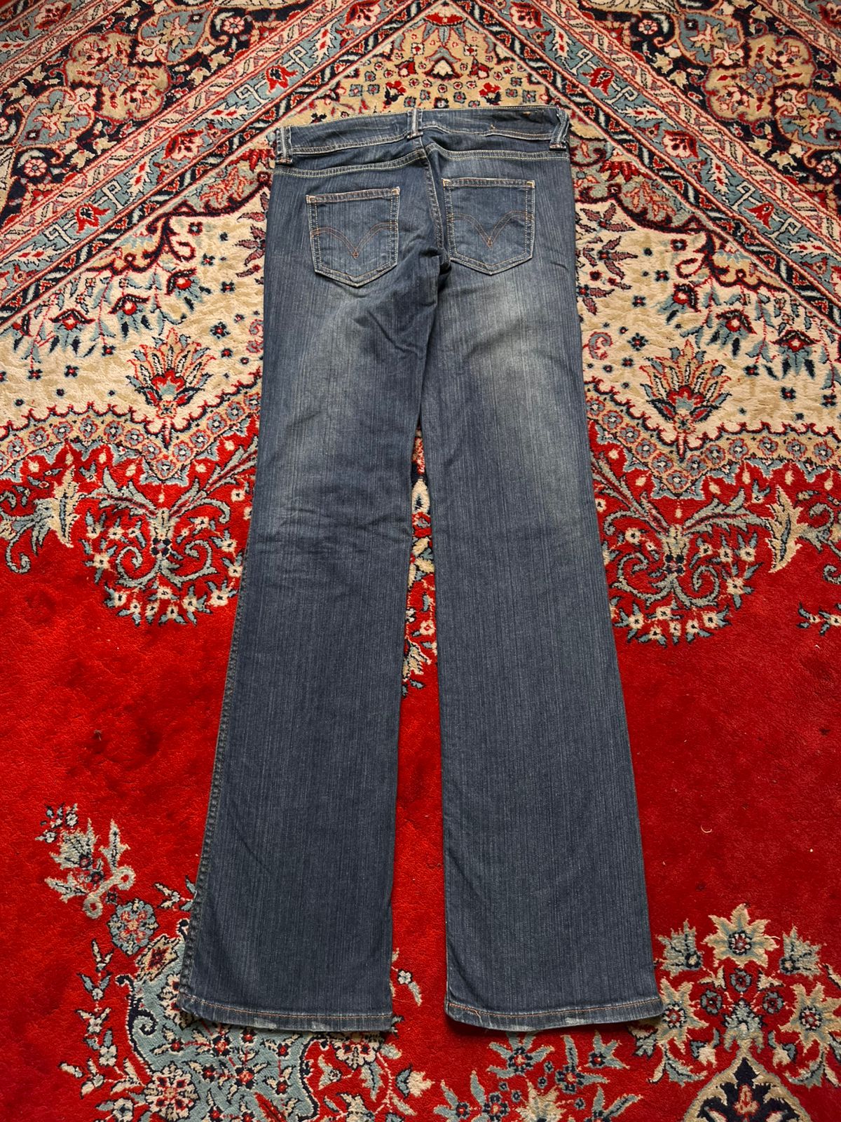Levi's Jenny LeE BOOTCUT Dark WashED Blue JEANS - 28