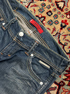 Levi's Jenny LeE BOOTCUT Dark WashED Blue JEANS - 28