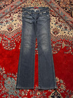 Levi's Jenny LeE BOOTCUT Dark WashED Blue JEANS - 28