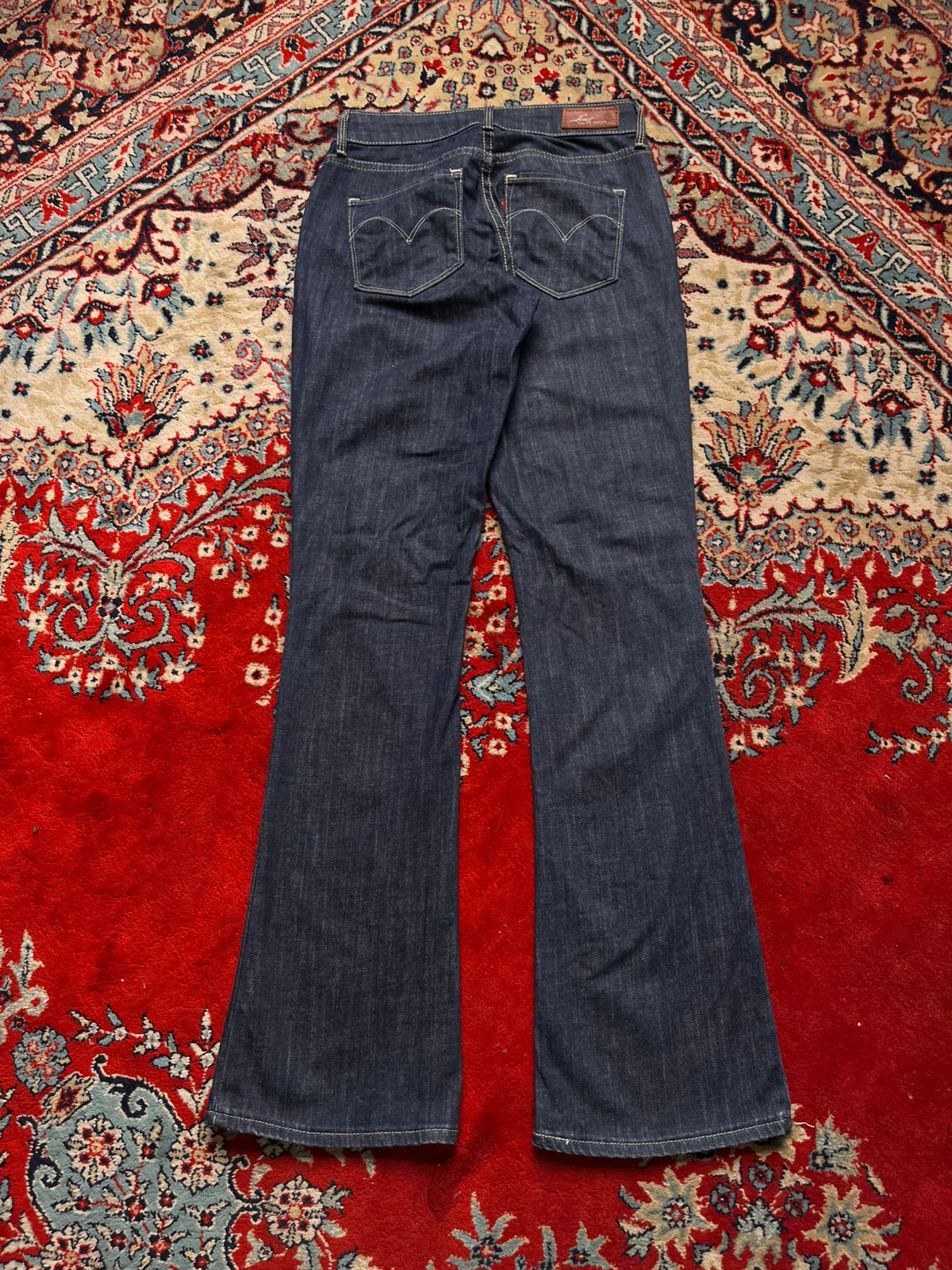 Levi's Bold Curve Skinny BootCUT Dark WashED Indigo JEANS - 24