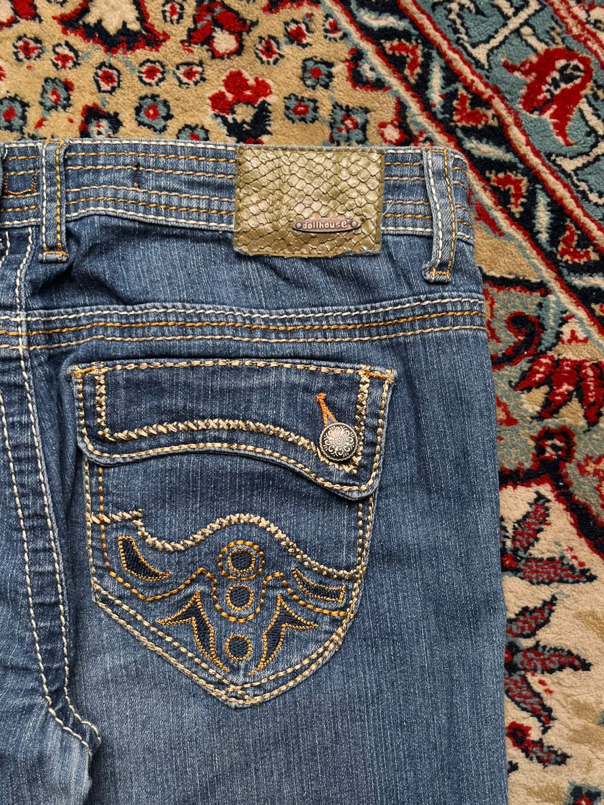 Dollhouse FlareED Medium WashED Embellished JEANS  - 30