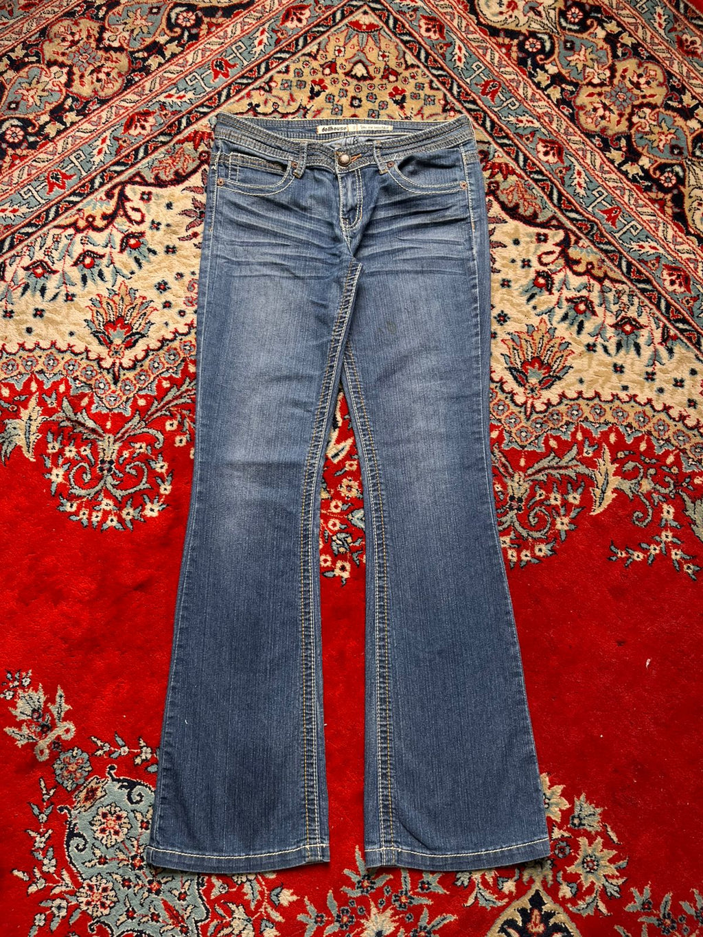 Dollhouse FlareED Medium WashED Embellished JEANS  - 30