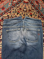 Diesel Industry Rare V-Cut Waistband FlareD Medium WashED Blue JEANS - 28