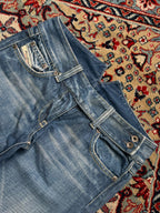 Diesel Industry Rare V-Cut Waistband FlareD Medium WashED Blue JEANS - 28