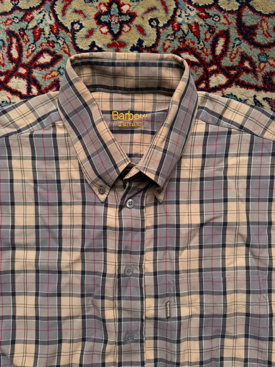 Barbour Tartan Plaid Button Down Cotton Shirt - XL