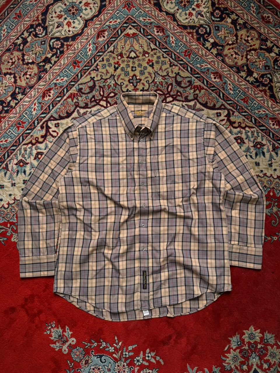 Barbour Tartan Plaid Button Down Cotton Shirt - XL