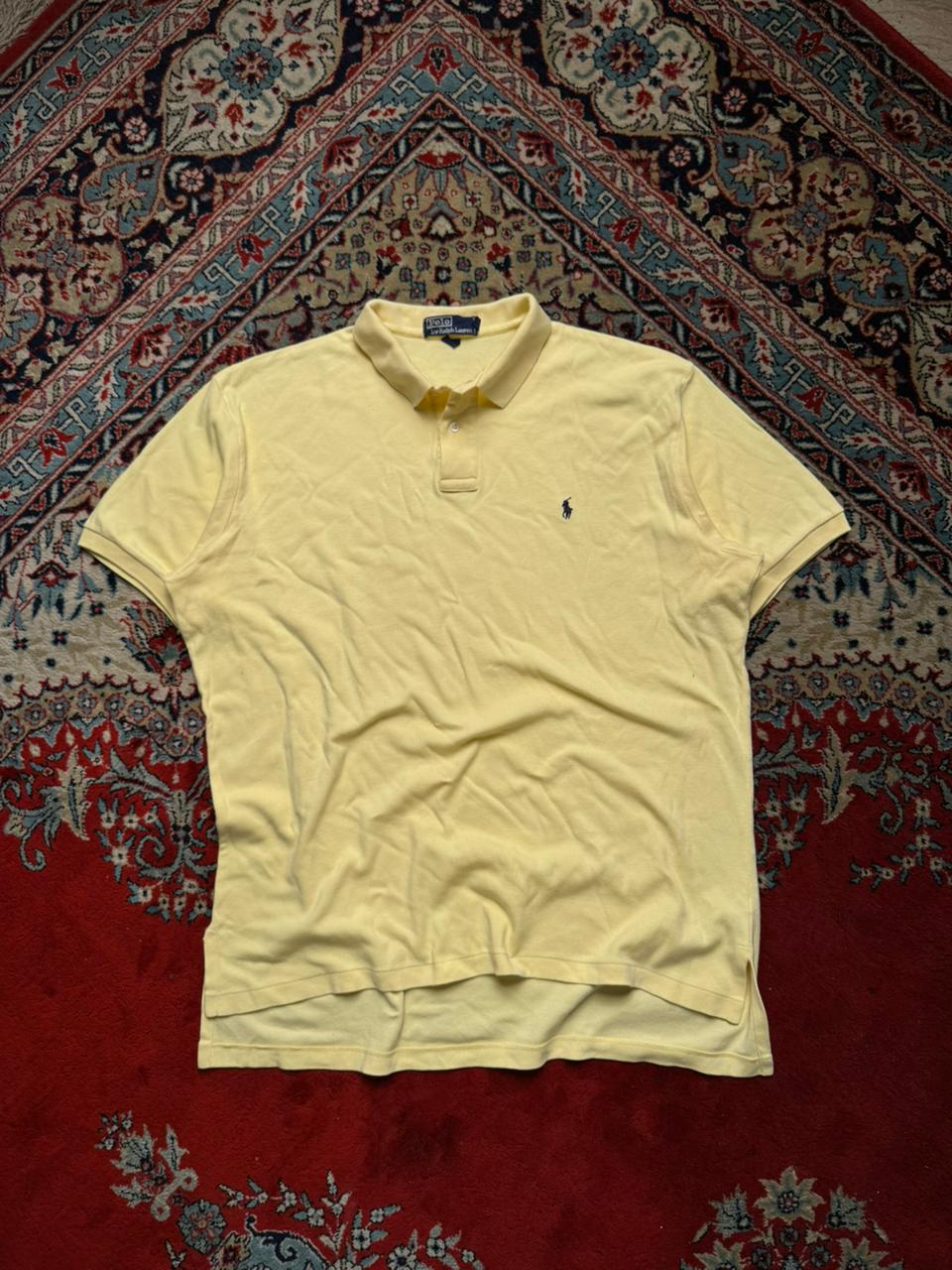 Polo Ralph Lauren Classic Fit Yellow Mesh POLO TEE - XL
