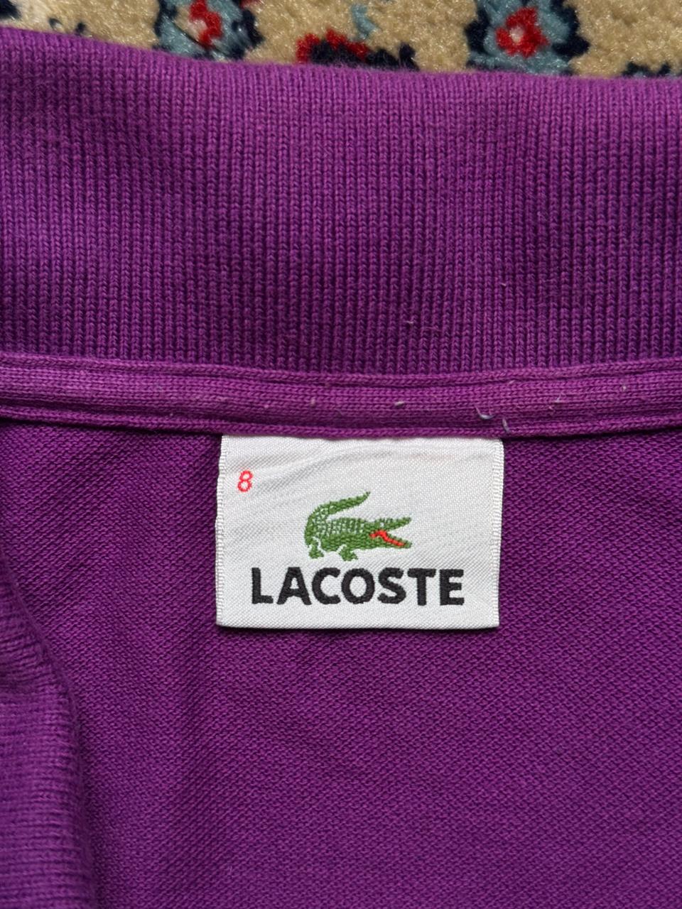 Lacoste Classic Fit Cotton Purple POLO TEE - XXL