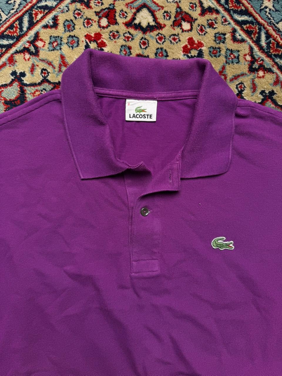 Lacoste Classic Fit Cotton Purple POLO TEE - XXL