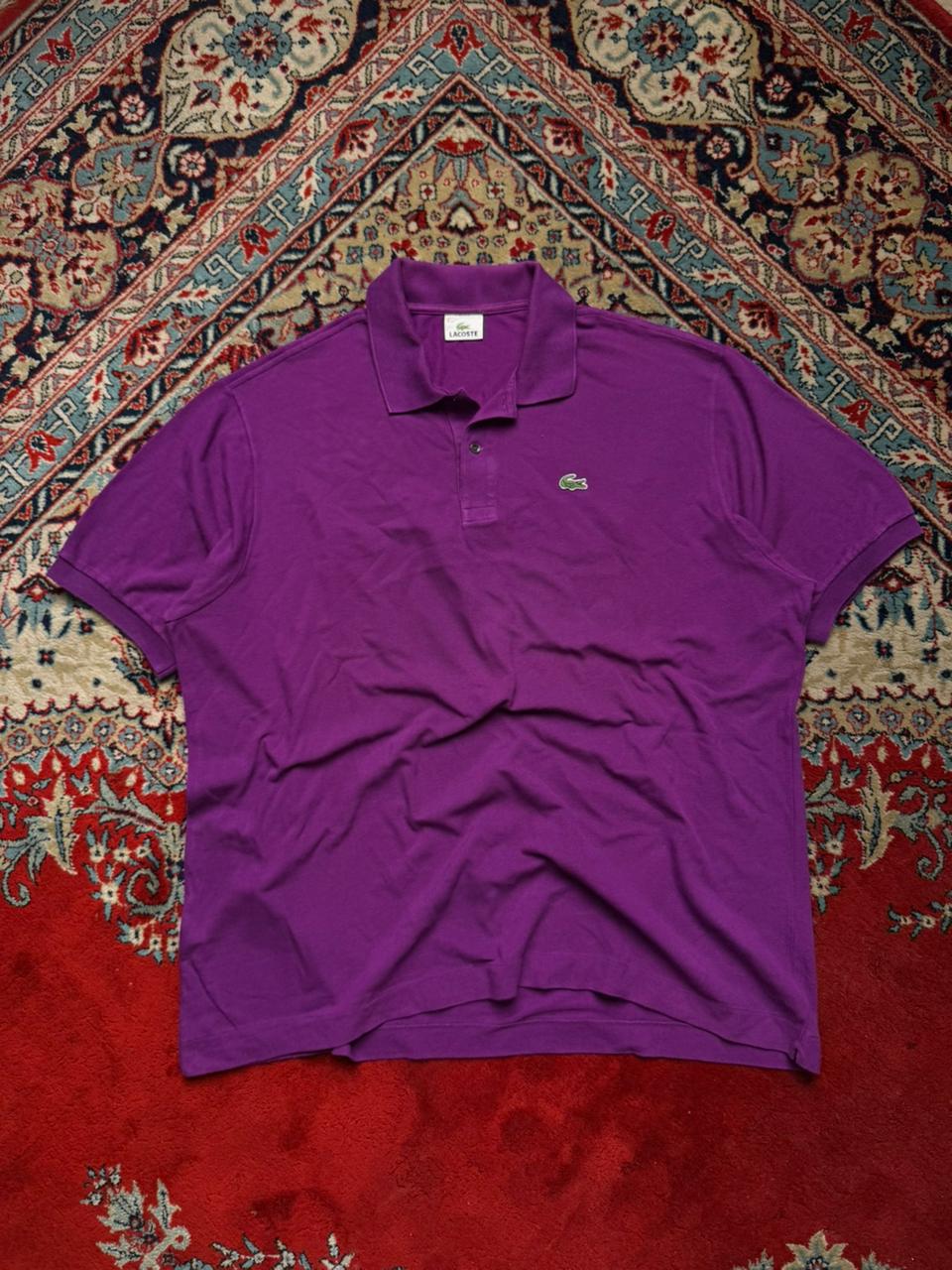 Lacoste Classic Fit Cotton Purple POLO TEE - XXL