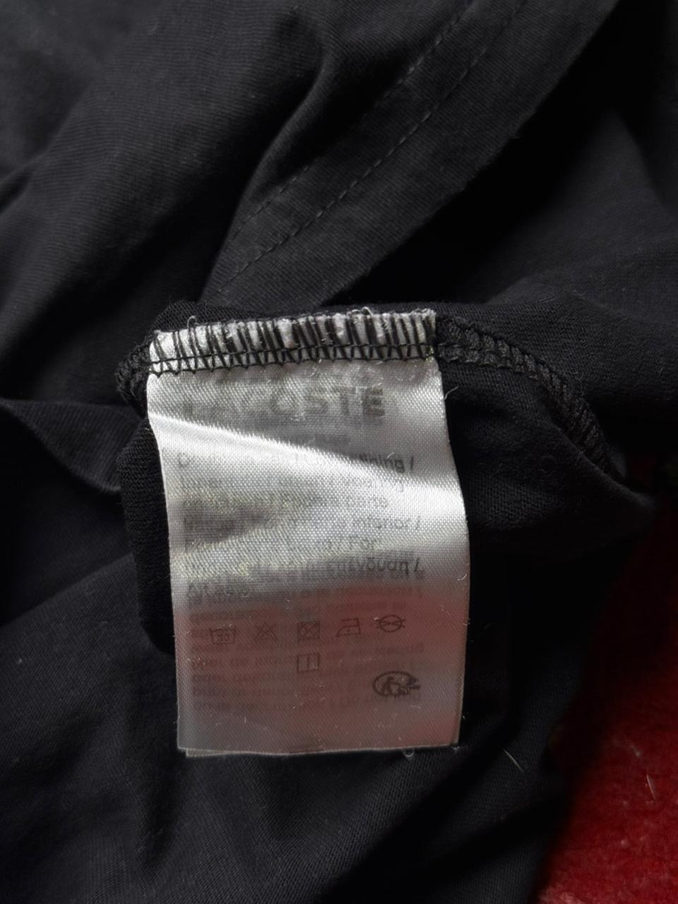 Lacoste Black Graphic Patch Big Croc Logo TEE - L