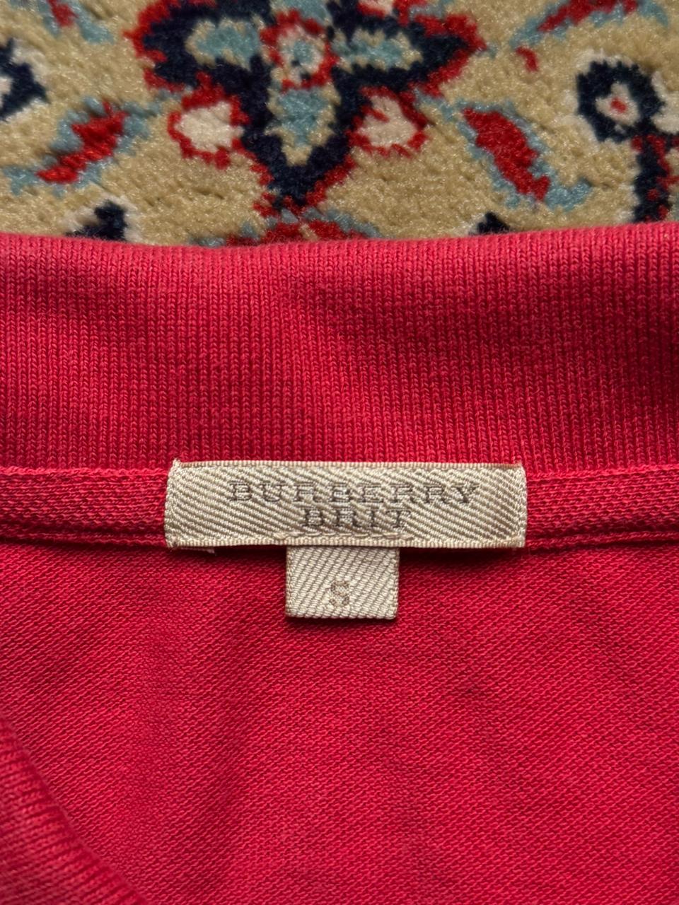 Burberry Brit Red Embroidered Knight POLO TEE - S